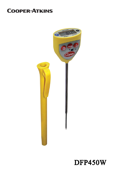 เครื่องวัดอุณหภูมิอาหารแบบพกพา Cooper-Atkins DFP450W พร้อมระบบแจ้งเตือน