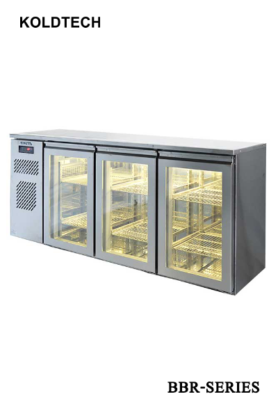 ตู้แช่เครื่องดื่มหลังบาร์ KOLDTECH BBR-Series สำหรับบาร์และร้านอาหาร